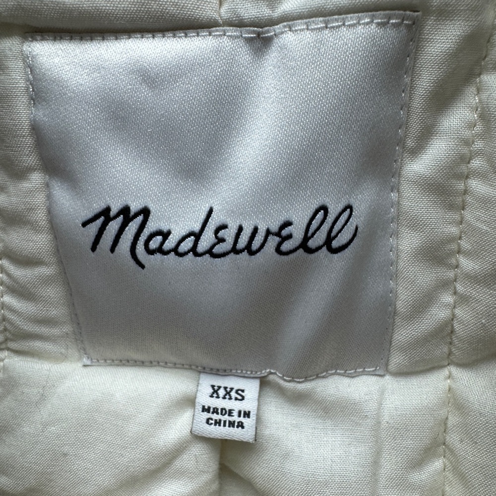 Madewell Oversized Padded Houndstooth Jacket Double-Breasted Coat - Picture 11 of 12